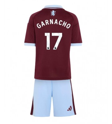 Aston Villa Alejandro Garnacho #17 Hemmaställ Barn 2026-27 Kortärmad (+ Korta byxor)